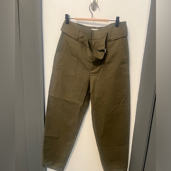 NWT Mango Belt high-waist trousers Sz. EUR 38 US 6 - Picture 3 of 10